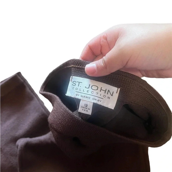 ST. JOHN Collection  brown pant by Marie gray - Picture 2 of 3